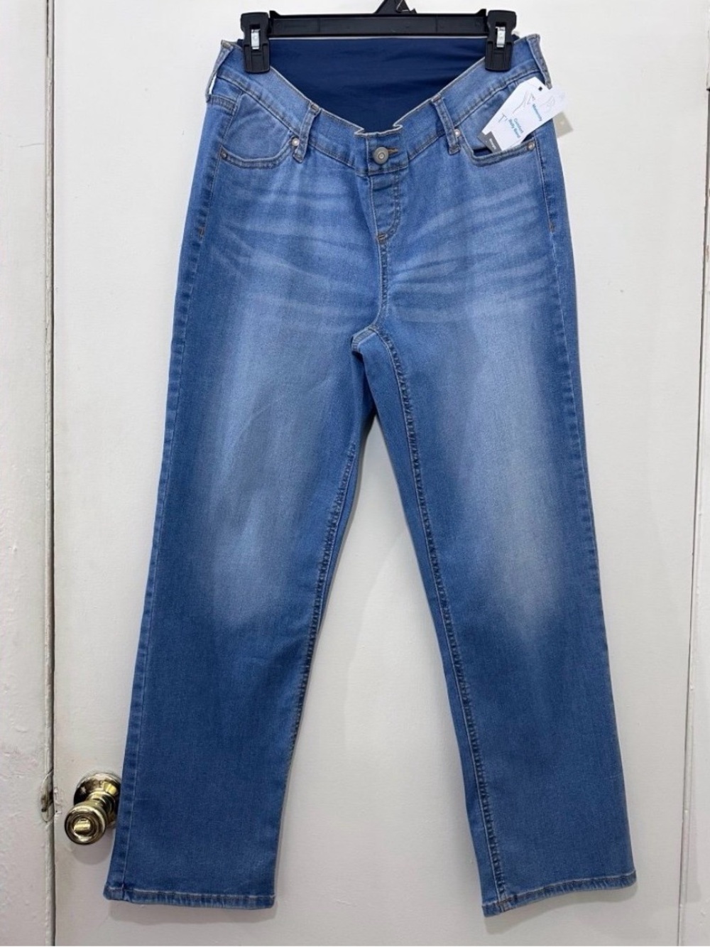 🆕 Time And Tru Women's Maternity Straight Leg Jeans Size: Small (4-6)
